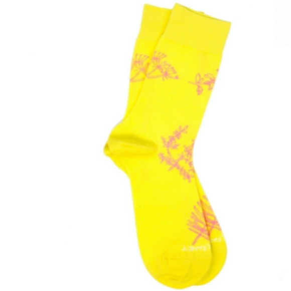 Sock Fancy "HERBS MUSTARD" High Quality Socks - Picture 4 of 8